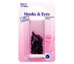 Hooks and Eyes - Size 0 - Black 