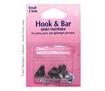Hook & Bar Trouser Fastener - Small in Black
