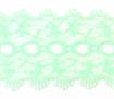 Feathered Eyelet Lace Plain - 37mm (width) - mint