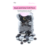 Buttons - Bulkpack - Black and Grey Craft Pack