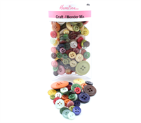 Buttons - Craft and Mender Mix Buttons Bulk Pack, Assorted Designs and Sizes