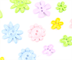 Buttons - Bulk pack - Novelty Packs - flower 50g