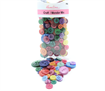 Buttons - Bulk pack - Assorted Bright Colours in Designs and Sizes