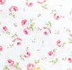 Flowers - 100% Cotton - 110cm Width - Roses White