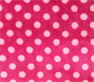Polka Dot Snuggle Fleece - Pink on Fuchsia