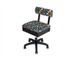 Horn Limited Edition Gaslift Sewing Chair Black Colourful Fluoro