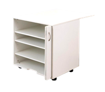 HORN FURNITURE - Modular 3 Adjustable Shelves (White)