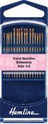 HEMLINE HANGSELL - Hand Needle - Quilt/Betweens 16 Pack - size 3-5 - gold eye