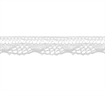 Bowtique Cotton Lace Ribbon 12mm x 5m White