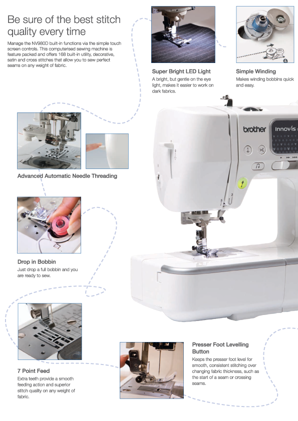 Brother Innov-is 980D Embroidery & Sewing Machine