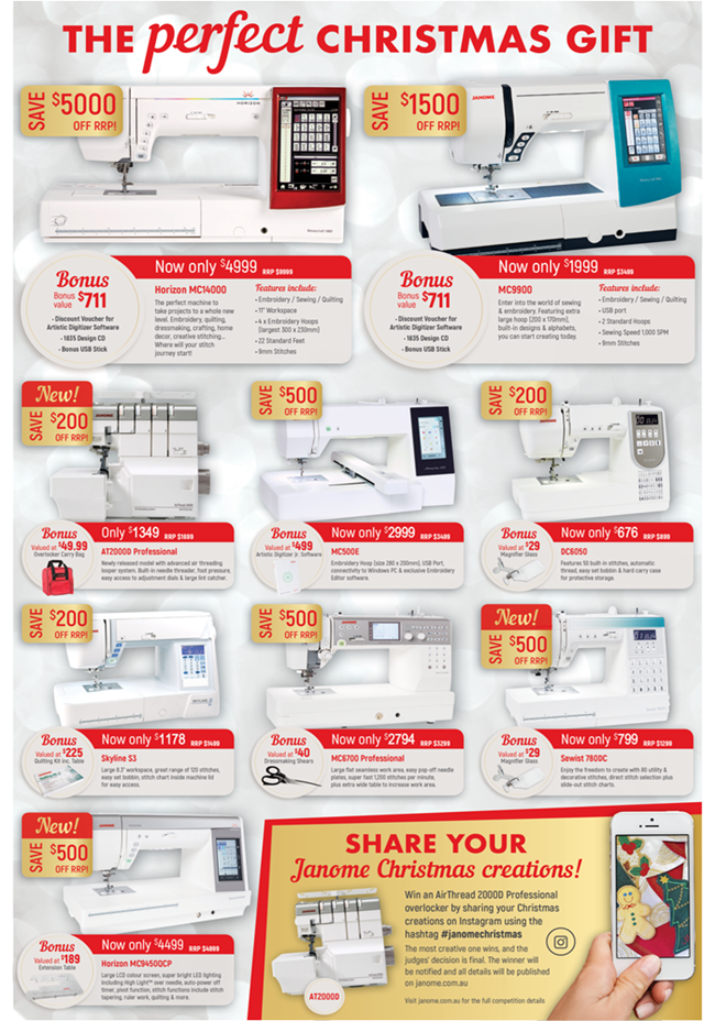 Hobbysew instore catalogue