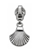 Zipper Pull Shell Silver