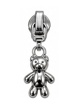  Zipper Pull Teddy Silver