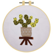 MAKE IT Embroidery Kit 15cm - CACTUS POT