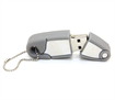 USB 2Gb Safety Pin With Ball Chain Grey And White