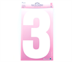Iron on Number EXTRA LARGE 30cm - White 3