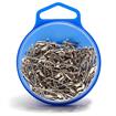 Curved Safety Pins, 100 pcs, Size 0 