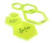 SEW EASY HANGSELL - Template Set With 1/4" Seam Hexagon