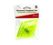 SEW EASY HANGSELL - Template Set With 1/4In Seam Diamond