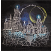 DIAMOND DOTZ - WARNER BROTHERS - HARRY POTTER - MOON OVER HOGWARTS - 51 X 51 CM