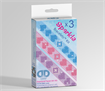 Diamond Dotz 3 Bracelets Multi Pack - Love