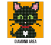 Diamond Dotz Green Eye Sparkle