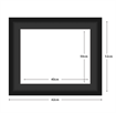 DIAMOND DOTZ - Aperture:40 X 50Cm Black/Black - inside frame:62 x 52cm