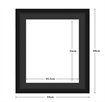 DIAMOND DOTZ - Aperture:45.5 X 56.0Cm Black/Blackinside frame:59 x 68cm