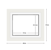 DIAMOND DOTZ - Aperture:57 X 45.5Cm White/Whiteinside frame:59 x 68cm