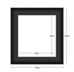 DIAMOND DOTZ - Aperture:51 X 76Cm Black/Black - inside frame:94 x 72cm