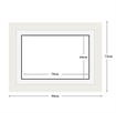 DIAMOND DOTZ - Aperture:79 X 64Cm White/White - inside frame:94 x 72cm