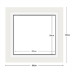 DIAMOND DOTZ - Aperture:23 X 24Cm White/White - inside frame:30 x 30cm