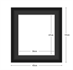 DIAMOND DOTZ - Aperture:36 X 47Cm Black/Black - inside frame:45 x 55cm