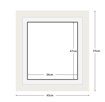 DIAMOND DOTZ - Aperture:36 X 47Cm White/White - inside frame:45 x 55cm