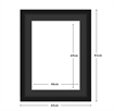 DIAMOND DOTZ - Aperture:46 X 69Cm Black/Black - inside frame:81 x 65cm