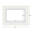 DIAMOND DOTZ - Aperture:71 X 55Cm White/Whiteinside frame:81 x 65cm