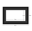DIAMOND DOTZ - Aperture:76 X 31Cm Black/Black - inside frame:87 x 40cm
