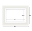 DIAMOND DOTZ - Aperture:76 X 29.5Cm White/White - inside frame:87 x 40cm