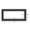 DIAMOND DOTZ - Aperture:71 X 22Cm Black/Black - inside frame:82 x 32cm