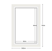 DIAMOND DOTZ - Aperture:66 X 90Cm White/White - inside frame:76 x 100cm