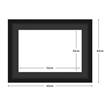 DIAMOND DOTZ - Aperture:52 X 32Cm Black/Black - inside frame:62 x 42cm