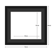 Diamond Dotz N3Dotz Frame With Mat 35X31Cm Aperture - timber frame 52 x 48cm black