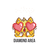 Diamond Dotz Greeting Card - Love You - 12.6 x 17.7cm