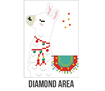 Diamond Dotz Greeting Card - Merry Christmas Llama - 12.6 x 17.7cm