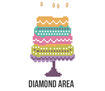Diamond Dotz Greeting Card - Happy Birthday Cake - 12.6 x 17.7cm