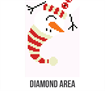 Diamond Dotz Greeting Card - Merry Christmas Snowman - 12.6 x 17.7cm