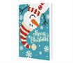 Diamond Dotz Greeting Card - Merry Christmas Snowman - 12.6 x 17.7cm