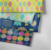 Nature - 100% Cotton - Leaves Cyan