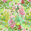 TULA PINK FLORAL REEF - REEF WHAT YOU SAW - CORALLINE