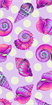 TULA PINK FLORAL REEF - BIG SHELLY - ULTRAVIOLET